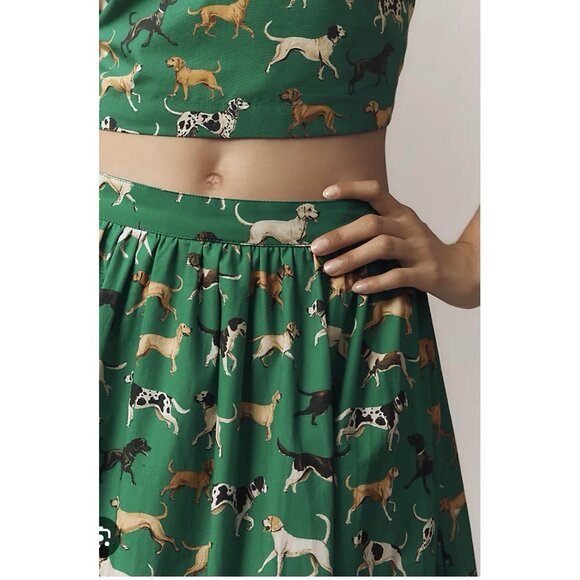 NWT Size XL - Anthropologie The Jacie Poplin Printed Maxi Skirt (NWT US$ 148) - Picture 4 of 16